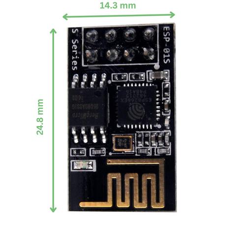 ESP8266 ESP-01S ESP01S 8266 Serial to WIFI Wireless Transceiver Module Send Receive AP STA Small Size Black Color#41