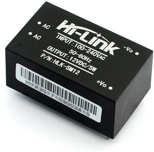 مۆدیوڵی پاڵپشتی هێزی HLK-5M12 AC-DC 220V بۆ 12V 5W #215