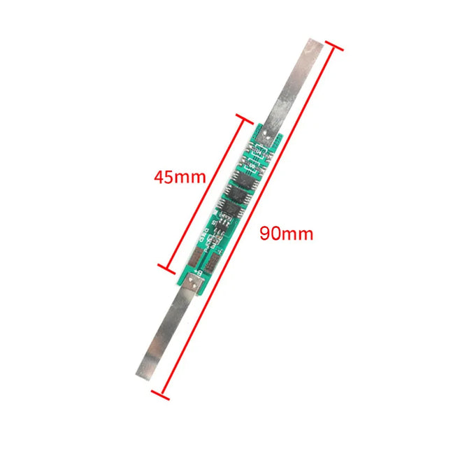 لوحة حماية بطارية ليثيوم أيون 18650 بجهد 3.7 فولت و4.5 أمبير - وحدة BMS ثلاثية MOSFET #153