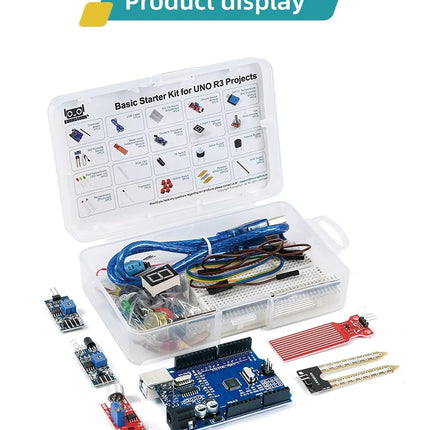 ACEBOTT Starter Kit Arduino UNO R3 Basic with Tutorial & Plastic Storage Box #B7