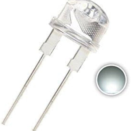 LED 8mm 0.5W Straw Hat Water Clear [Color] Light Emitting Diode (3V, 20mA) #226 (Copy)