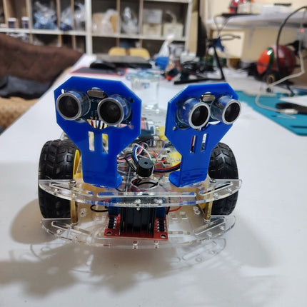 Smart obstacle-avoiding robot