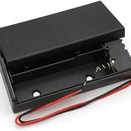 حامل بطارية 18650 مع دبابيس (بدون غطاء) ×2 #B6.2