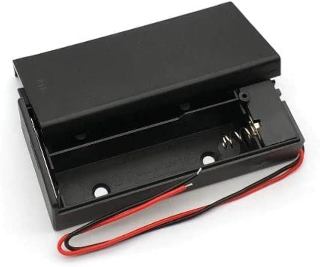 حامل بطارية 18650 مع دبابيس (بدون غطاء) ×2 #B6.2