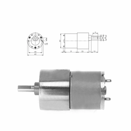 37GB-3530 مۆتۆری کەمکردنەوەی خێرایی DC12V 200RPM/MIN #B4