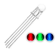 LED RGB 5mm 4 Pins CC (1pcs)#86