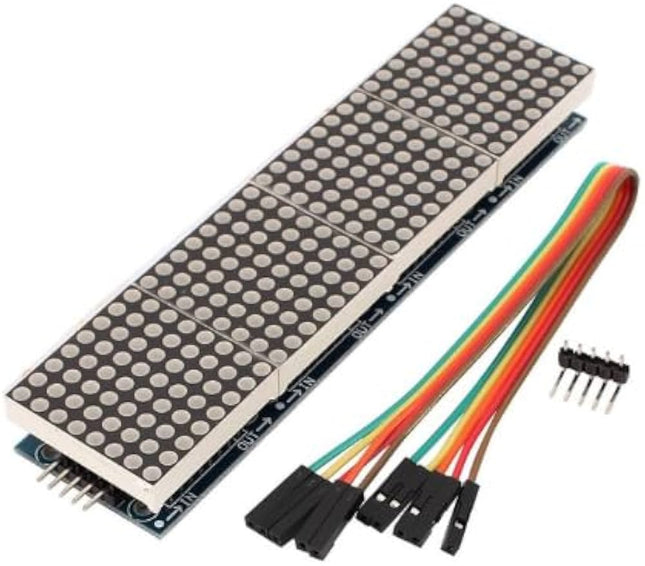 ڕاستەوخۆ لە کارگە گەرمی کڕین MAX7219 دۆت ماتریکس مۆدیوڵ مایکرۆکۆنترۆڵەر مۆدیوڵ ٤ لە یەک نمایشدا#٧٣