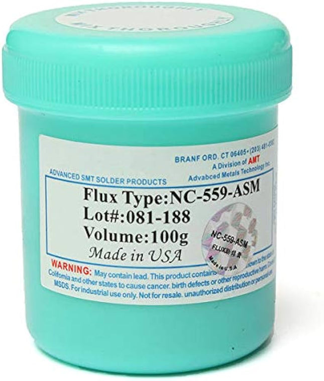 NC-559-ASM TPF معجون لحام كريمي مضاد للبلل خالٍ من التنظيف بوزن 100 جرام #B3