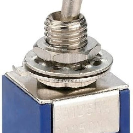3-پین SPDT ON-OFF-ON 6A 125VAC گۆڕاڵۆکی بچووکی سویچ #D3