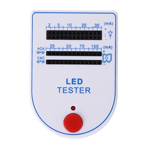 Portable LED Light Emitting Diode Test Box Assortment - Micro-Current Multi-Slot Tester #D1