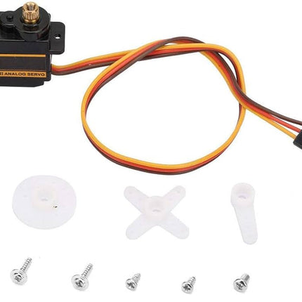 EMAX ES08MA II 180° مۆتۆری مایکرۆ سێرڤۆی گێڕی کانزایی بچووک (12 گرام / 1.8 کیلۆگرام خێرایی بەرز)#126