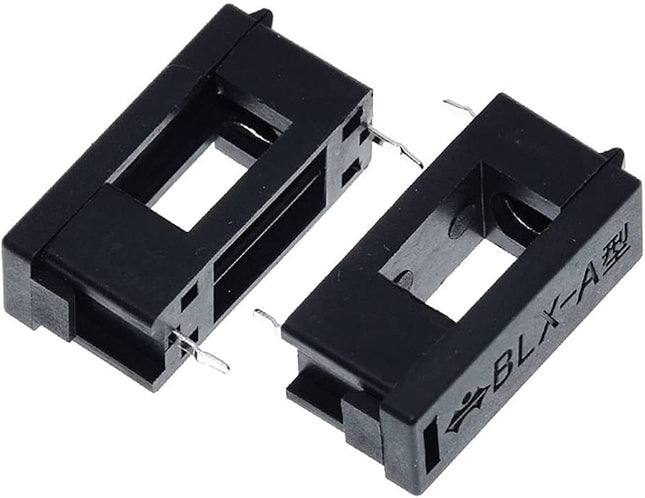 قاعدة حامل مصهر PCB من نوع TZT BLX-A 5x20 مم مع غطاء أمان شفاف - كتلة مقبس مصهر ثقيلة #195