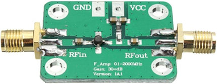 0.1-2000MHz وەرگری فراوانی RF - مۆدیوڵی LNAی بەرزکردنەوەی 30dB بەستەرەی SMA#171