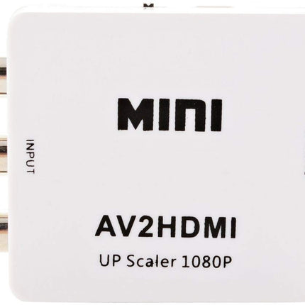 صندوق محول فيديو وصوت HD بدقة 1080P و60 هرتز - محول إشارة ذكي أبيض (إصدارات AV إلى HDMI / HDMI إلى AV) #C6.2