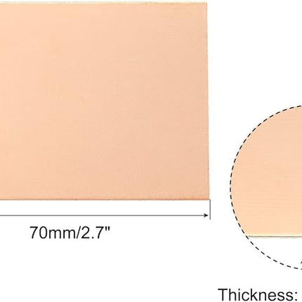 تەختەی PCBـی تەنیاڕووی مس داپۆشراوی FR4 بە قەبارەی 5×7سم #E4