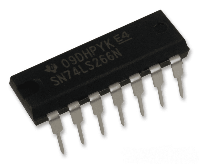 74LS266 (74266) Quad 2-Input Exclusive-NOR (XNOR) Gates with Open-Collector Outputs IC DIP-14 #59
