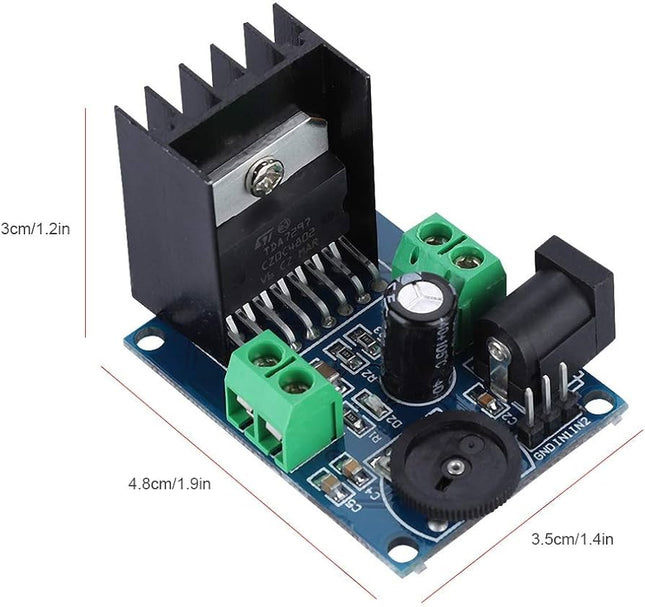 TDA7297 مۆدیولی دەنگ گەورەکردنی دوو کەناڵی - 10V-18V بۆردی ئەمپای ستێریۆ بۆ بڵندگۆی دروستکراو #147