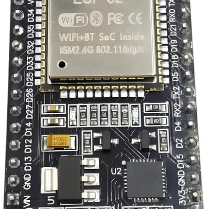 لوحة تطوير ESP-32S WROOM بتقنية الواي فاي والبلوتوث CP2102 (30-طرف، Micro USB) #B2