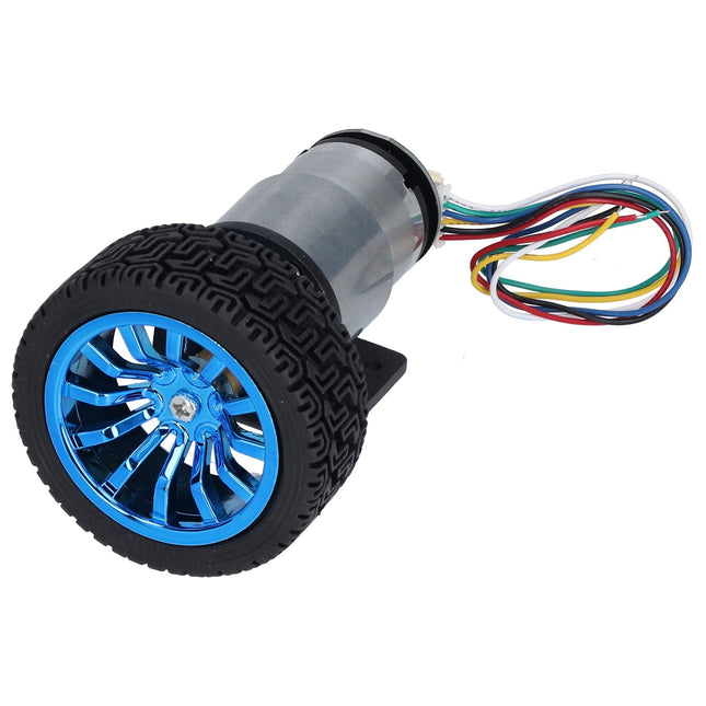 JGB37-520 12V DC Encoder Gear Motor Kit 333RPM with Bracket & 6mm Coupling #D4