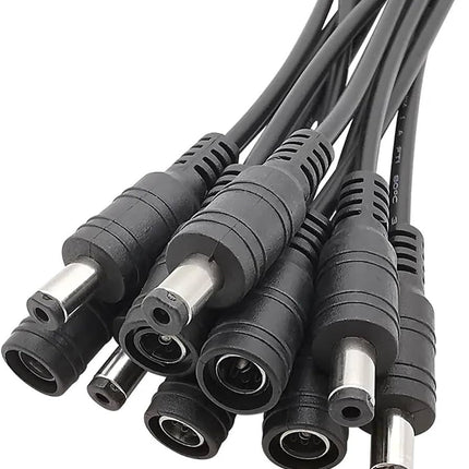 5.5x2.1mm DC Power Cable Wire Connector Pigtail (Male & Female Options) for LED Strip & DIY#116