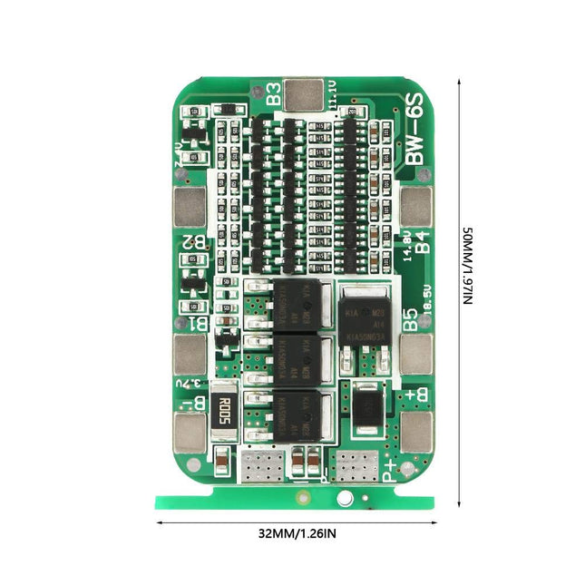 6S 15A Li-ion بطارية ليثيوم 18650 شاحن لوحة حماية PCB BMS#99
