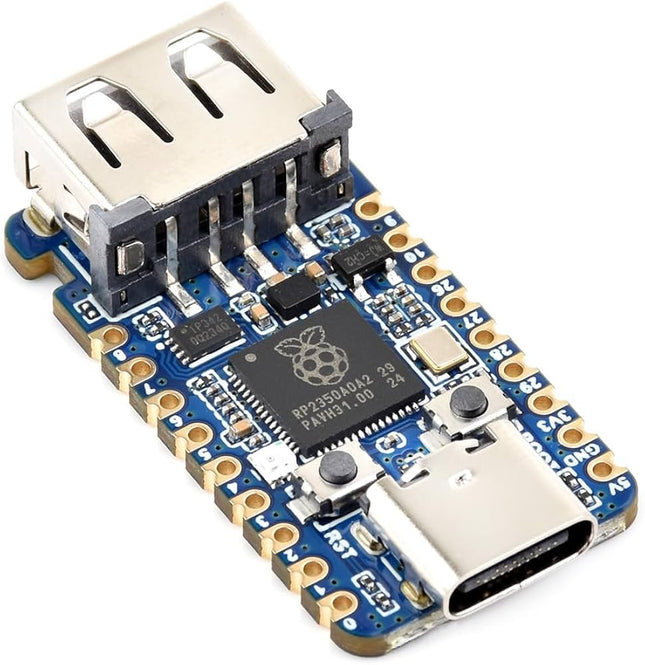 Waveshare RP2350 USB A Mini Development Board Dual Architecture RP2350A #76
