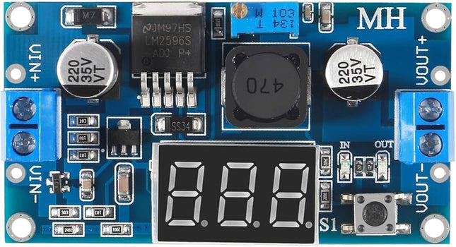 وحدة فولتميتر LED خافضة للجهد LM2596S #88
