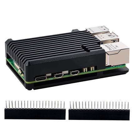 کەیسی ئەلەمنیۆمی ستریپ بۆ Raspberry Pi 5