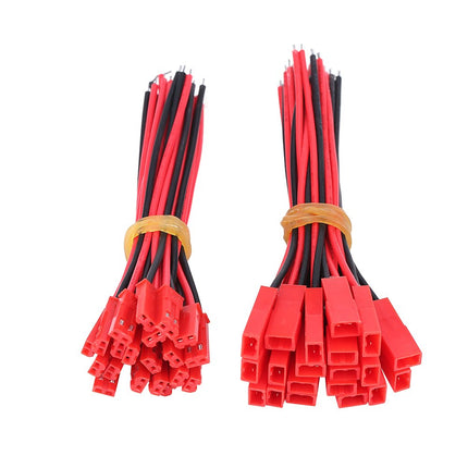 JST 2P Connector Plug Cable 22AWG 20cm Male Female Options for Lipo Battery #67