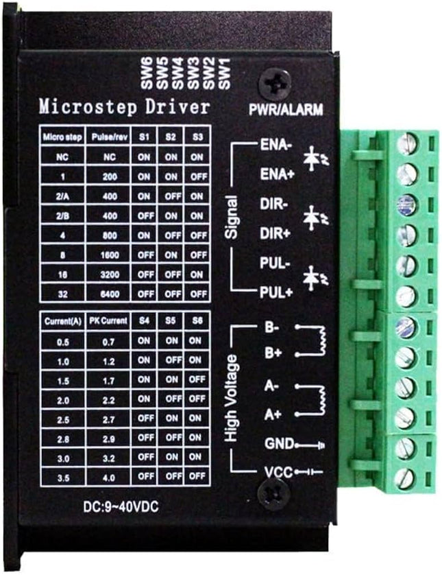 TB6600 Stepper Motor Driver 4A 9V 42V DC NEMA 17 23 Stepper Motor #B0