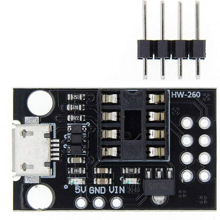 ATtiny13A / ATtiny25 / ATtiny45 / ATtiny85 Pluggable Programming & Development Bare Board#179