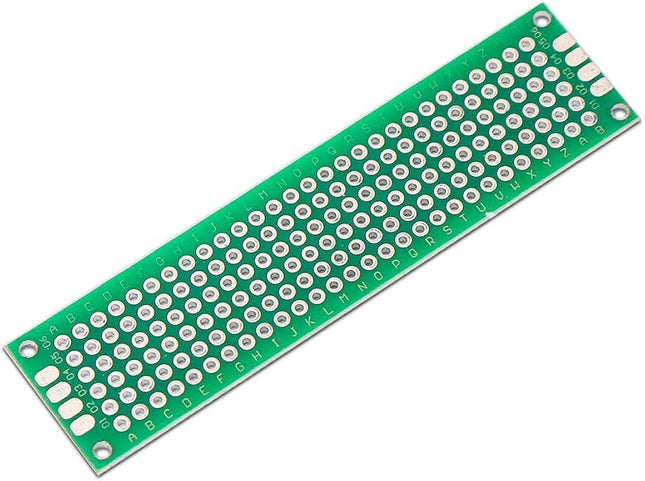 تەختەی نموونەیی PCB گشتگیر 2*8سم تەکڕوو بە قۆڵینگی 2.54ملم