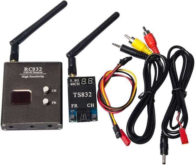 48CH 5.8GHz 600mW FPV Wireless AV Transmitter TS832 + Receiver RC832 for RC Multicopter & Aircraft #E1