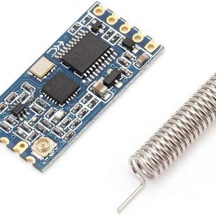 HC-12 SI4463 433MHz مۆدیۆلی پەیوەندی پۆرتی سیریالی بێ وایەر - مەودای 1000م (جێگرەوەی بلووتووس) #161