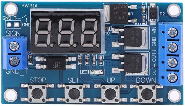 Timing Delay Switch Circuit Board, Double MOSFET Control Module (12V-24V Relay Replacement)#105
