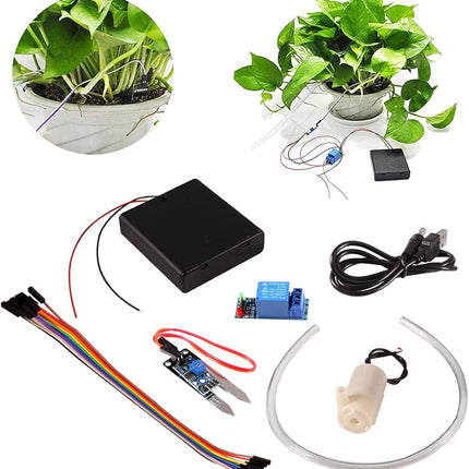 DIY Automatic Plant Watering Module Type B with Soil Moisture Sensor & Pump #B4.5
