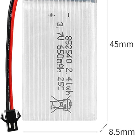 Li-Po Battery 3.7V 650mAh 852540 #E3