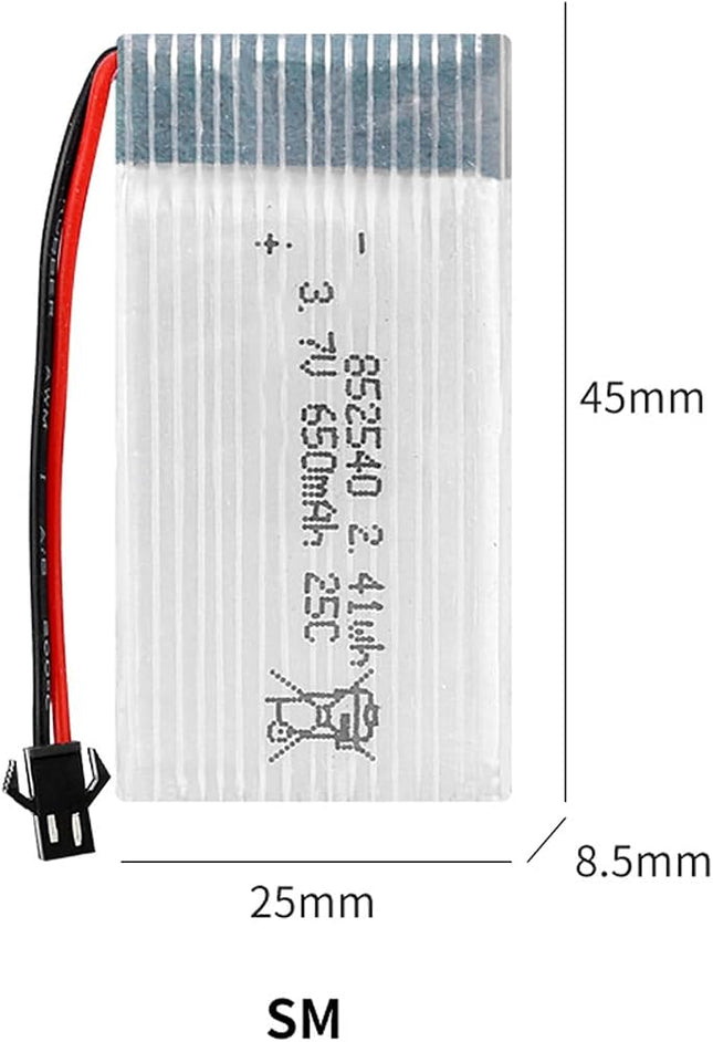 Li-Po Battery 3.7V 650mAh 852540 #E3