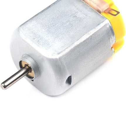 مۆتۆری بچووکی DC جۆری 130 لەگەڵ وایەری پێشوەختە لەحیمکراو (3V-6V) بۆ پرۆژەکانی DIY و STEM #124