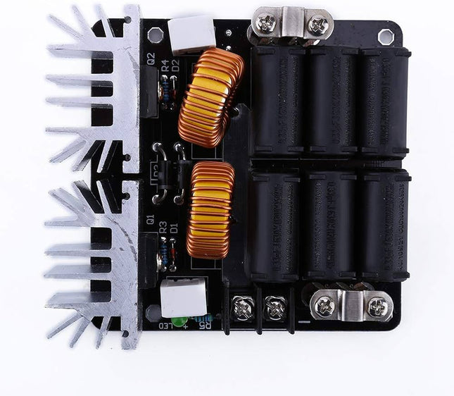 مۆدیوڵی بۆردی گەرمکەری ئیلێکتڕۆنی ZVS 1000W - گەرمکەری درایڤەری پڕشنگداری ڤۆڵتییەی نزم بۆ تواوەی ئاسنی DIY #C7