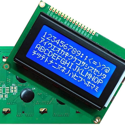 LCD1604 مۆدیوڵی پیشاندانی 16x4 پیت لەگەڵ گڵۆپی پشتەوەی شین #A4