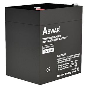 Aswar AS 12V 4 5AH Valve Regulated Rechargeable Battery Made in Vietnam #E2
