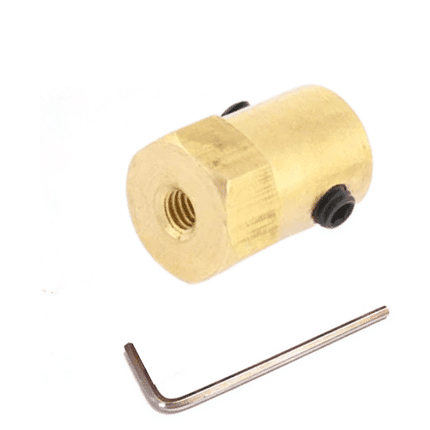 6mm Short Shaft Coupling for Robot Smart Car Wheels 18mm Length #A3