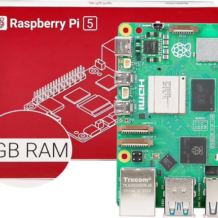 لوحة الكمبيوتر أحادي اللوحة Raspberry Pi 5 (بذاكرة وصول عشوائي 4 جيجابايت) - لوحة تطوير رائدة عالية الأداء من الجيل التالي #190