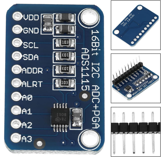 لوحة تطوير وحدة محول تناظري إلى رقمي عالي الدقة ADC CJMCU-ADS1115 16 بت من China Chip#47