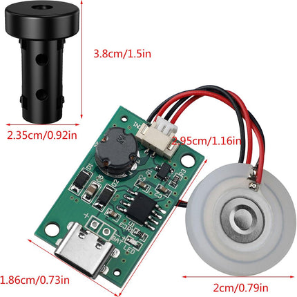 DC5V USB Humidifier Modules Half Circuit Board 108KHz Driver Board Atomiser Humidifier Modules Electronic #43