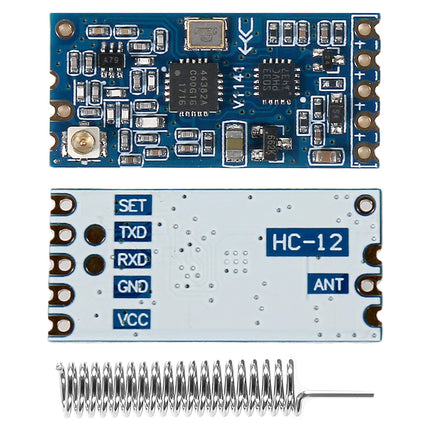 HC-12 SI4463 433MHz مۆدیۆلی پەیوەندی پۆرتی سیریالی بێ وایەر - مەودای 1000م (جێگرەوەی بلووتووس) #161