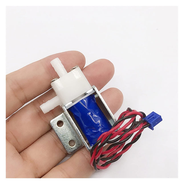 زمانەوانی ئاوی سولینۆید DC 12V بچووک N/C بە شێوەیەکی ئاسایی داخراو 1/2 ئینج #A3