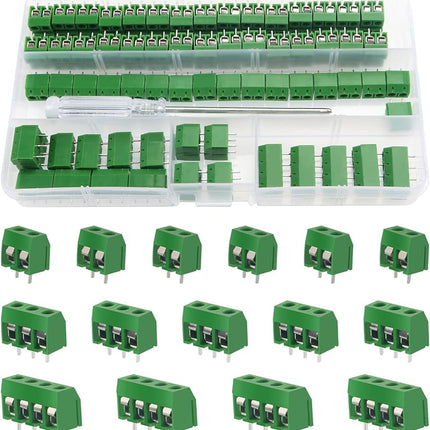 کێبڵی کۆتایی KF128 بۆردی PCB 2.54ملم سەوز پێکی ڕێک #207