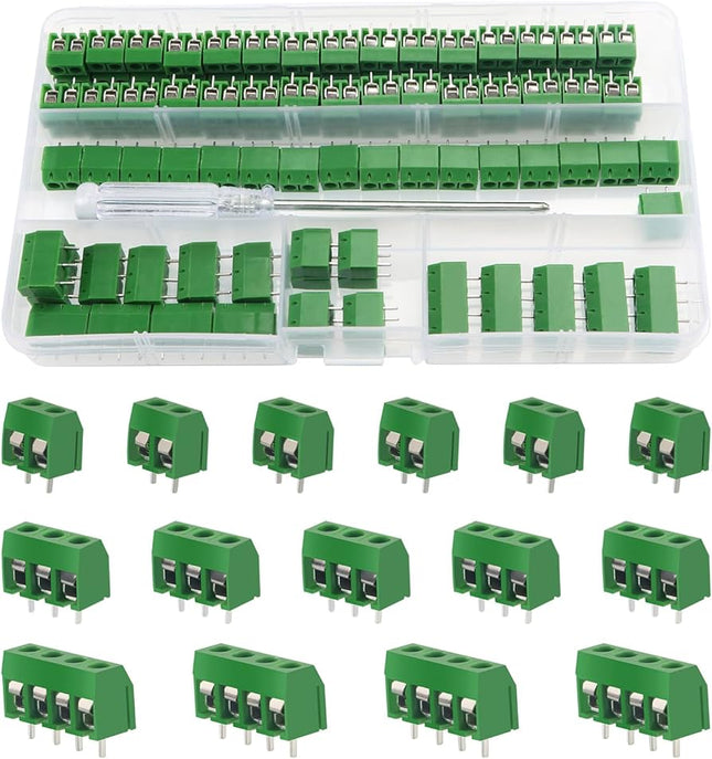 کێبڵی کۆتایی KF128 بۆردی PCB 2.54ملم سەوز پێکی ڕێک #207